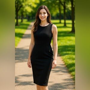 Elegant Black Sleeveless Dress